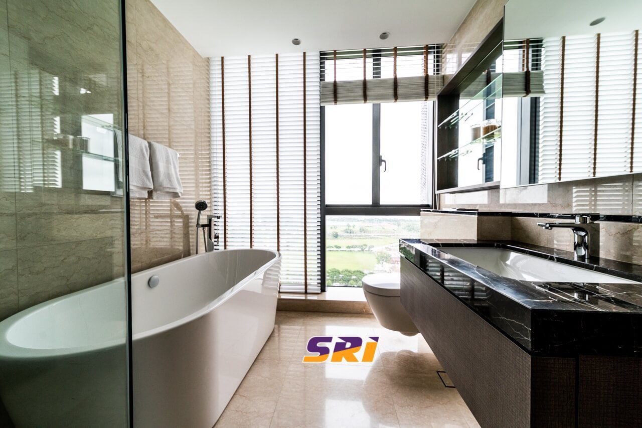 Marina One Residences Showflat Bathroom With Bathtub