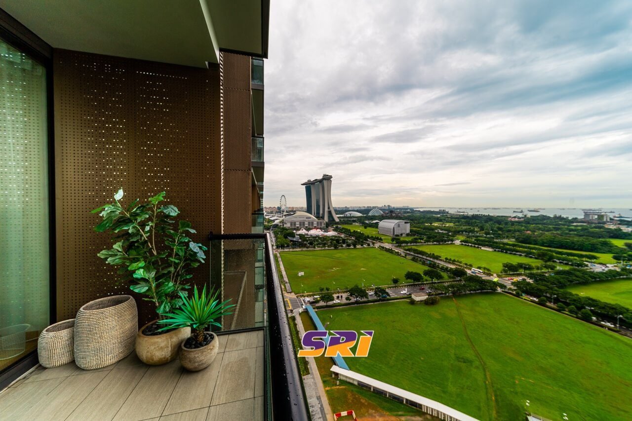 Marina One Residences Showflat View from Balcony