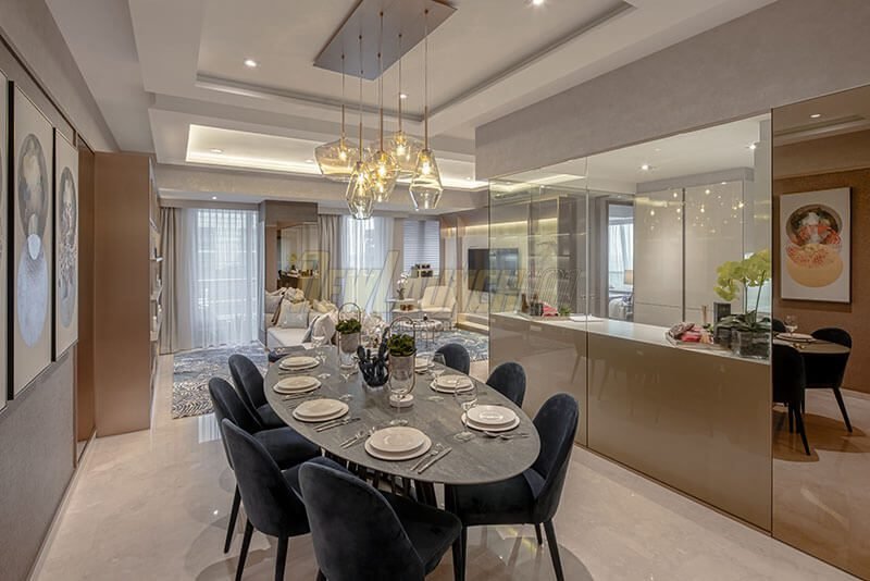 V on Shenton Showflat 3-Bedroom Dining Hall