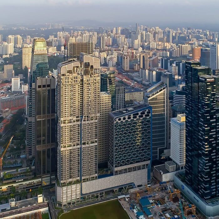 V on Shenton Way Condo Aerial View